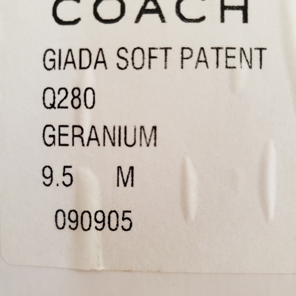 Authentic Coach Giada Patent Leather Sandals - Picture 11 of 11